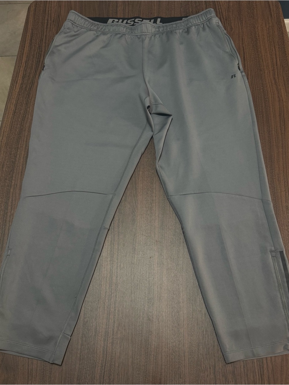 Russell Athletic Men's Light Gray Performance Joggers